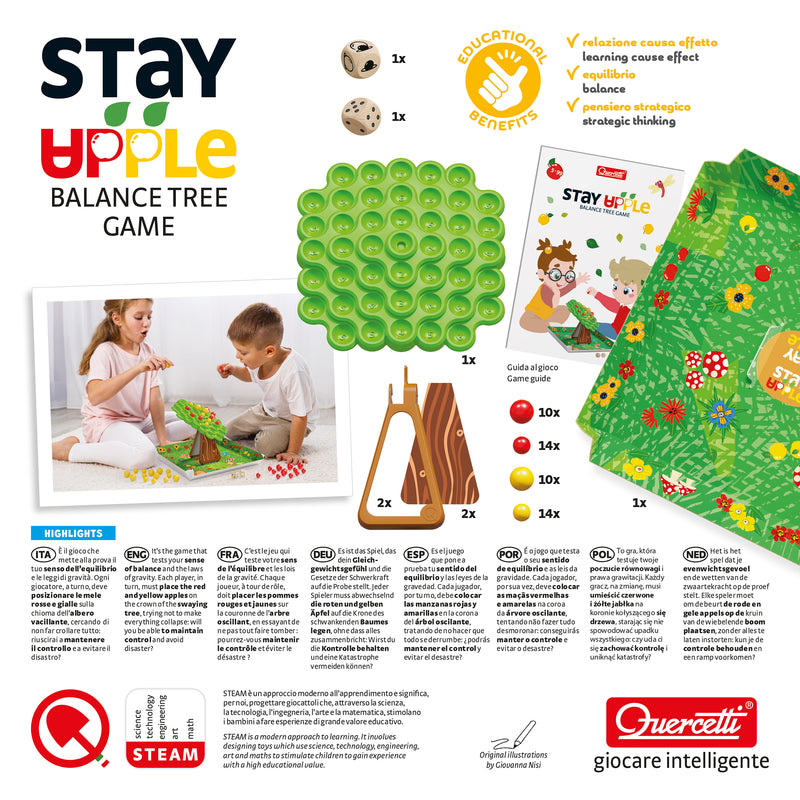 Stay Apple! Balance Tree Game